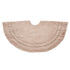 Concentric Nailhead Circles Christmas Tree Skirt in Natural Linen - 60" - ARCADIA HOME